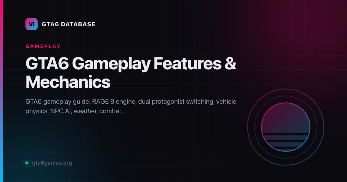 GTA6 gameplay features and mechanics