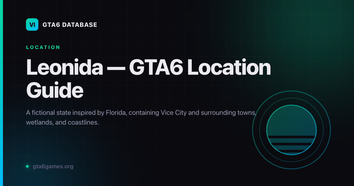 Leonida — State / Region in GTA6's Leonida