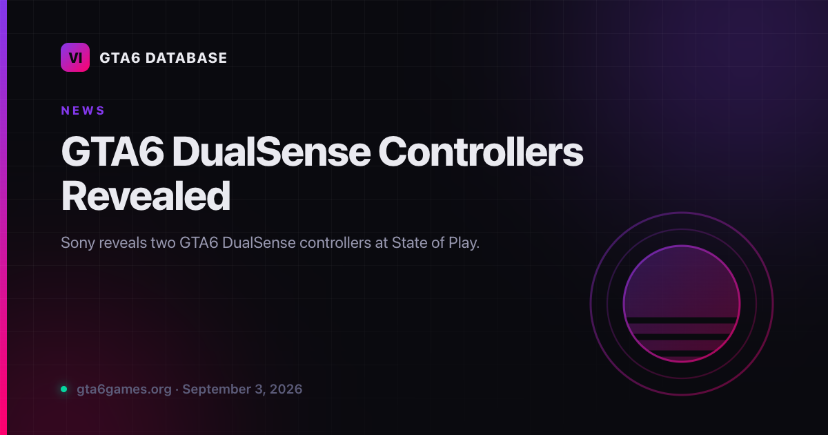 GTA6 DualSense Controllers Revealed
