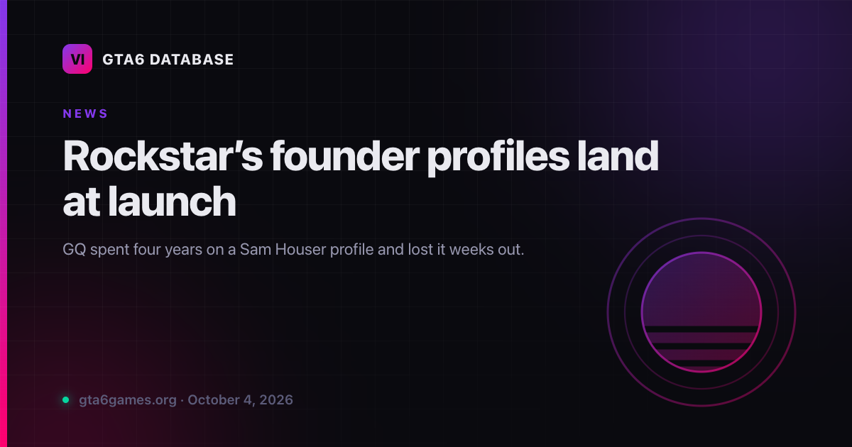 Rockstar’s founder profiles land at launch