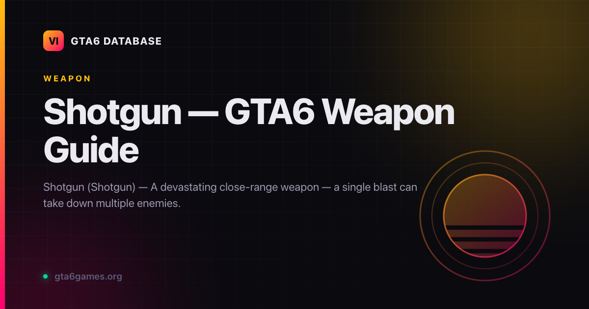 Shotgun — Shotgun in GTA6